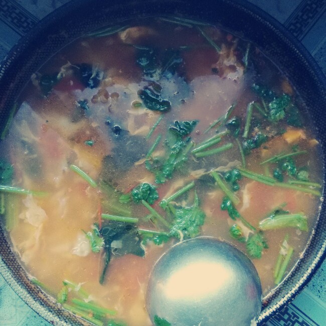 西红柿鸡蛋疙瘩汤