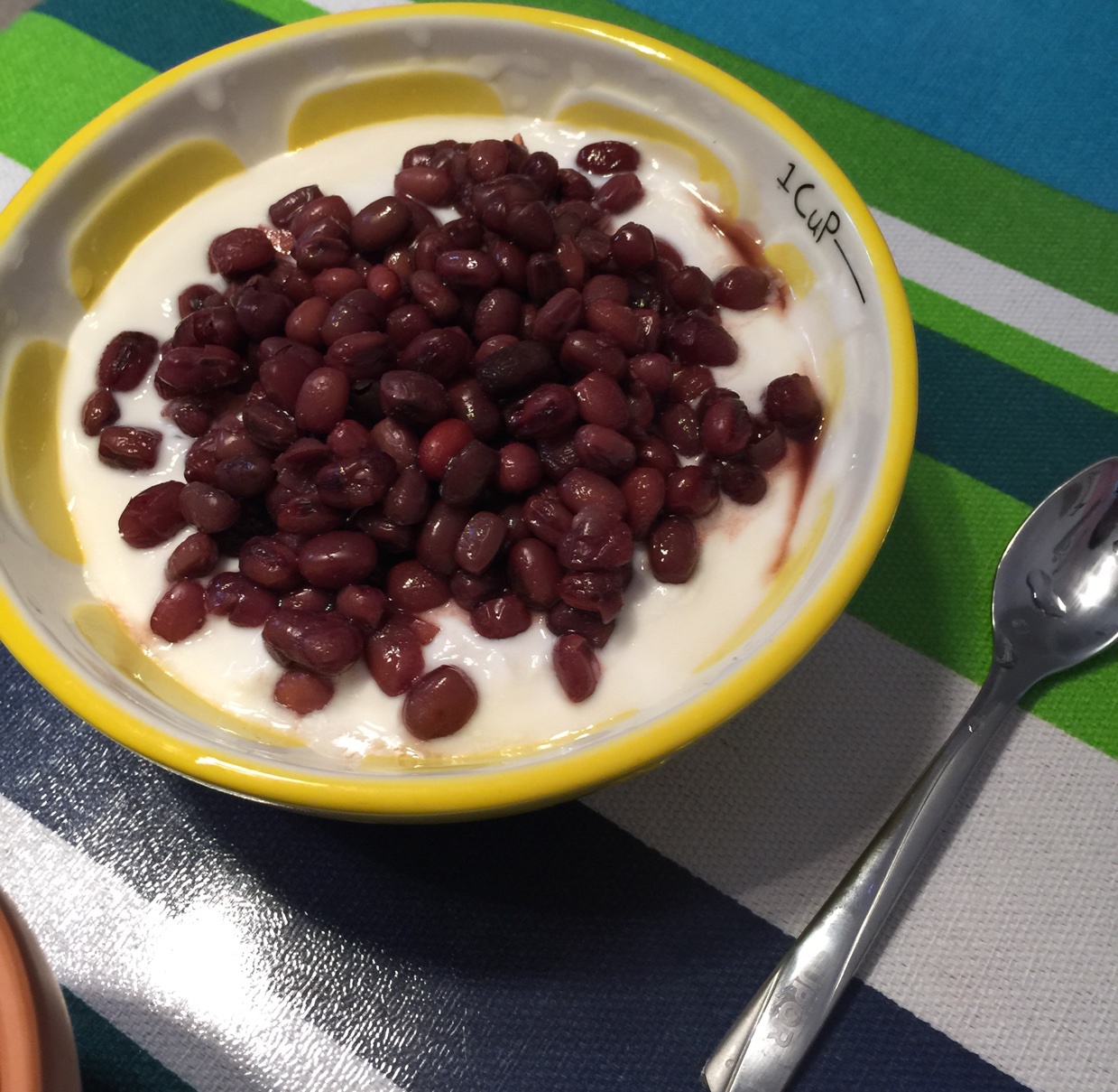 细雨细微做的红豆酸奶杯