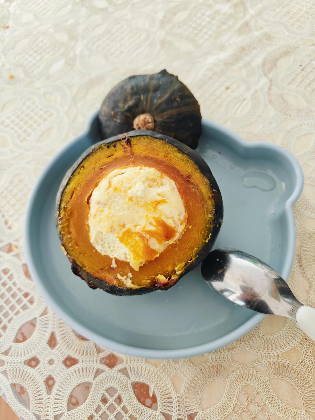 南瓜烤蛋奶（空气炸锅版）