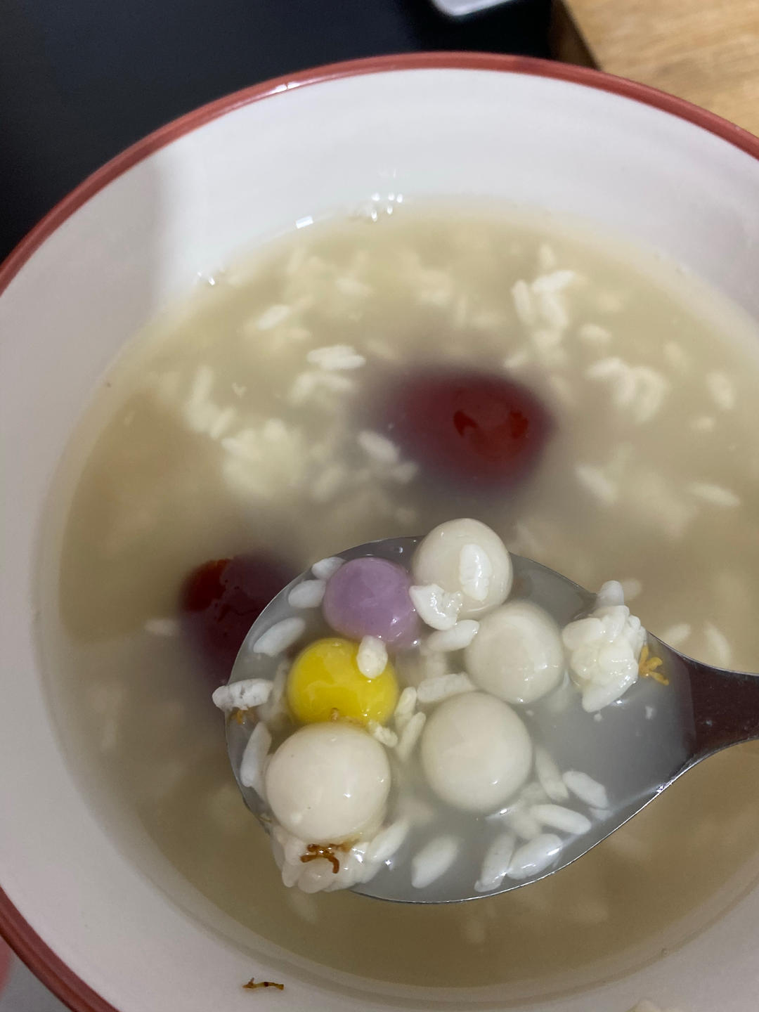 自制桂花圆子酒酿