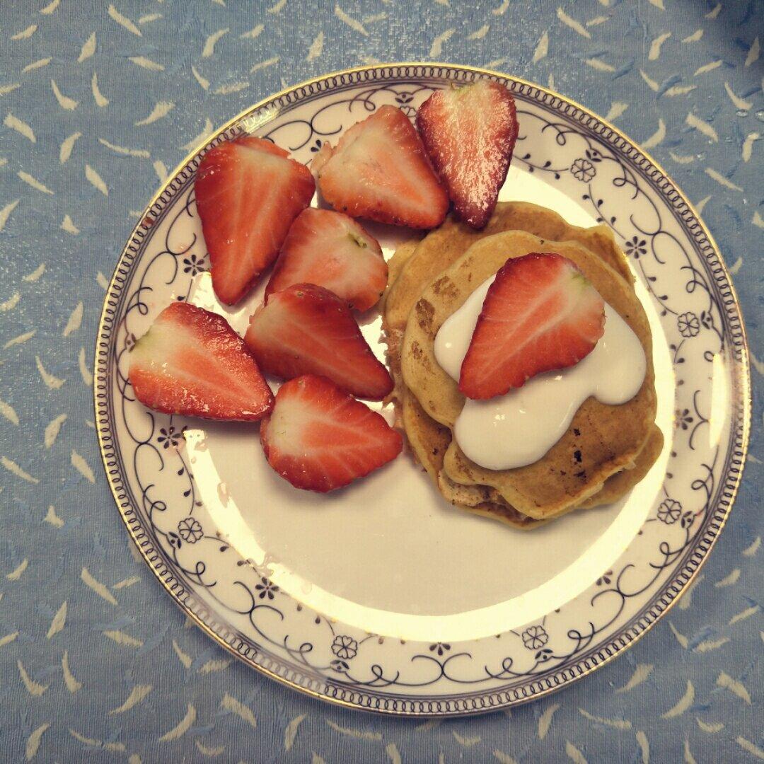 【减脂早餐】无油香蕉松饼（超简单）