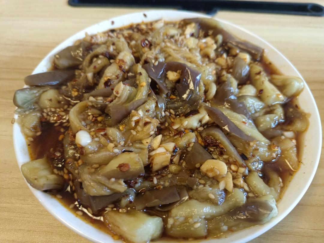 减脂餐之凉拌蒸茄子