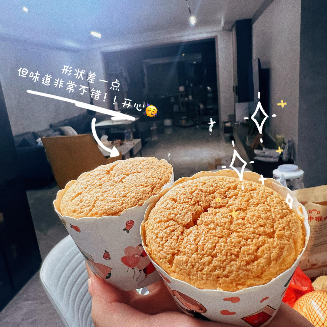 纸杯蛋糕 8寸戚风蛋糕的量