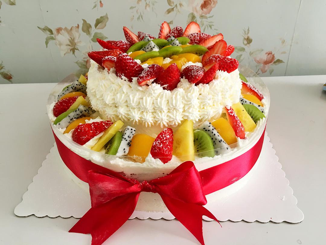 生日蛋糕12寸 8寸的做法