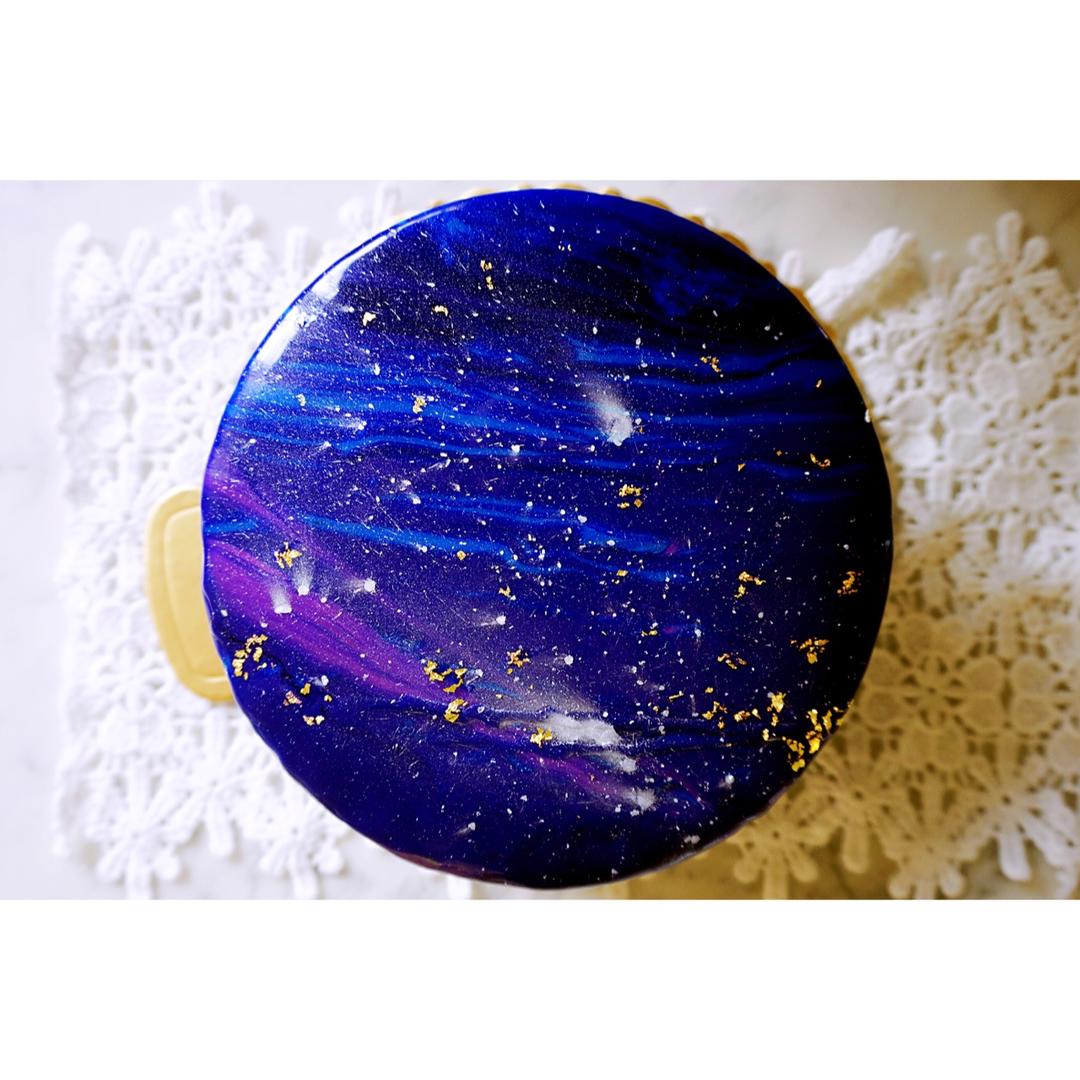 真真爱煮饭做的星空巧克力蛋糕淋面