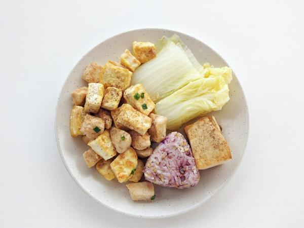 高蛋白餐谱---鸡胸肉炒鸡蛋豆腐