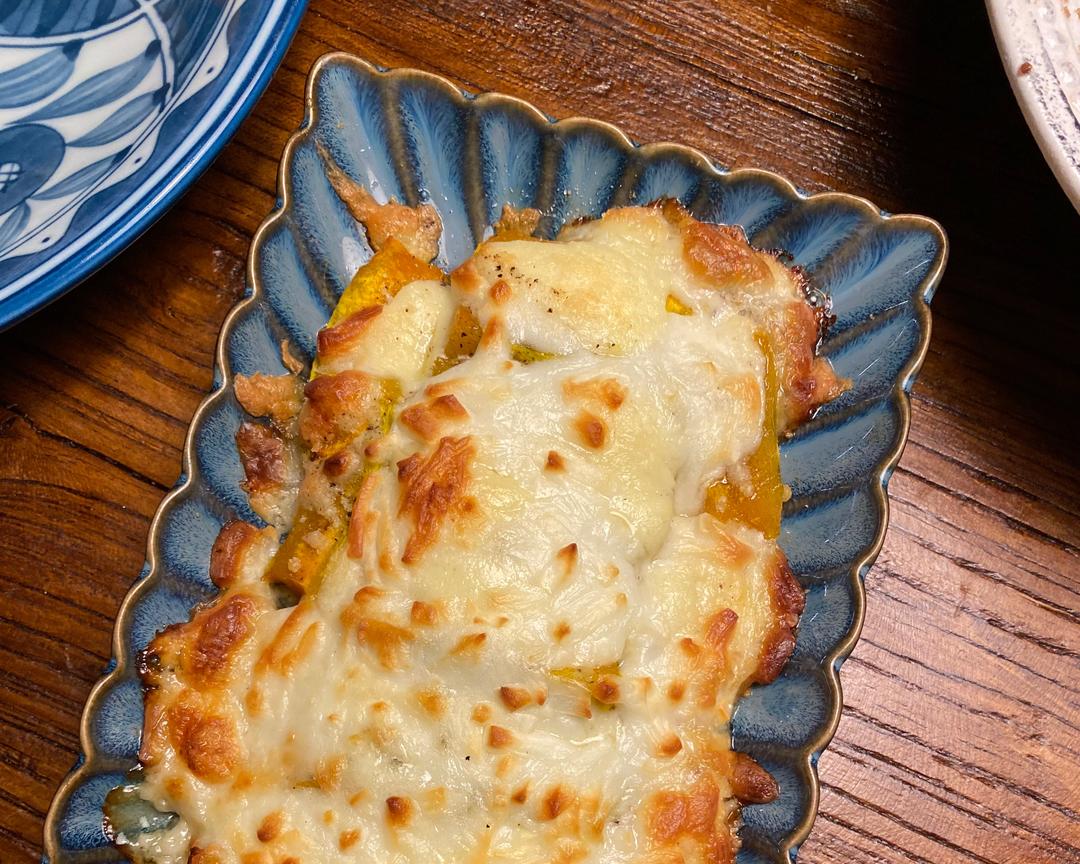 快手菜-芝士焗贵族南瓜，有手就能做，简单美味的做法
