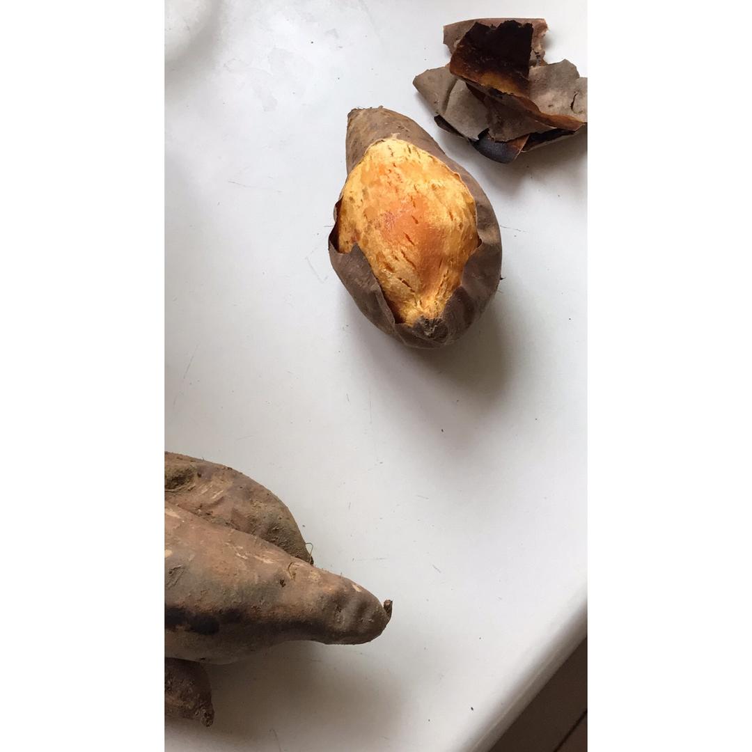 烤地瓜（烤箱初试）