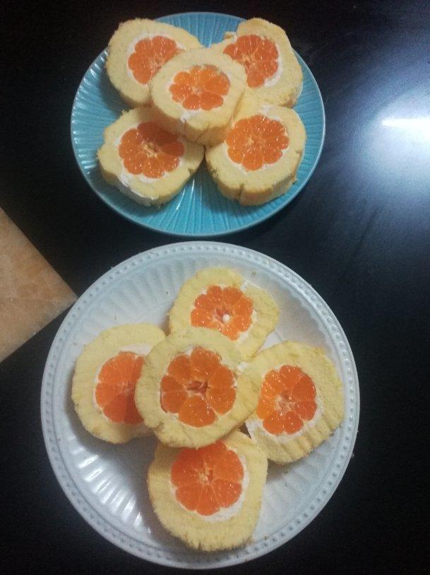 自带美颜的爆汁橘子蛋糕卷