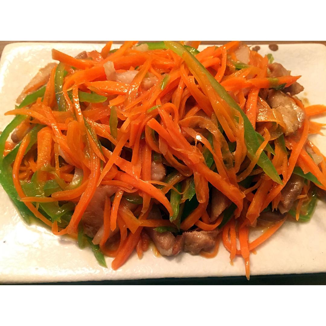 胡萝卜丝炒腊肉