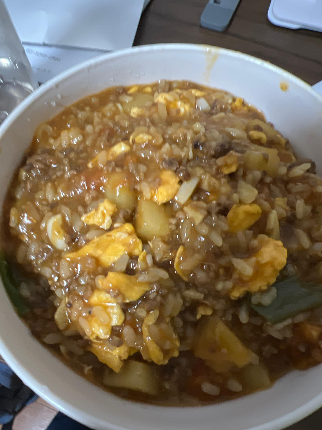 番茄土豆鸡蛋烩饭