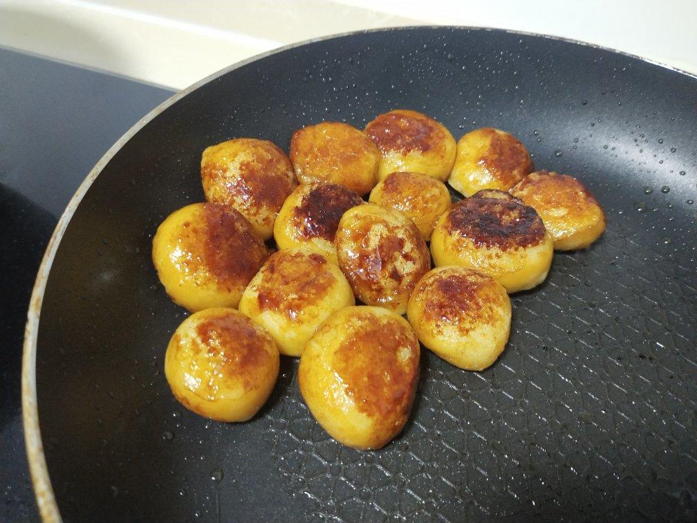 外脆内糯的炒汤圆