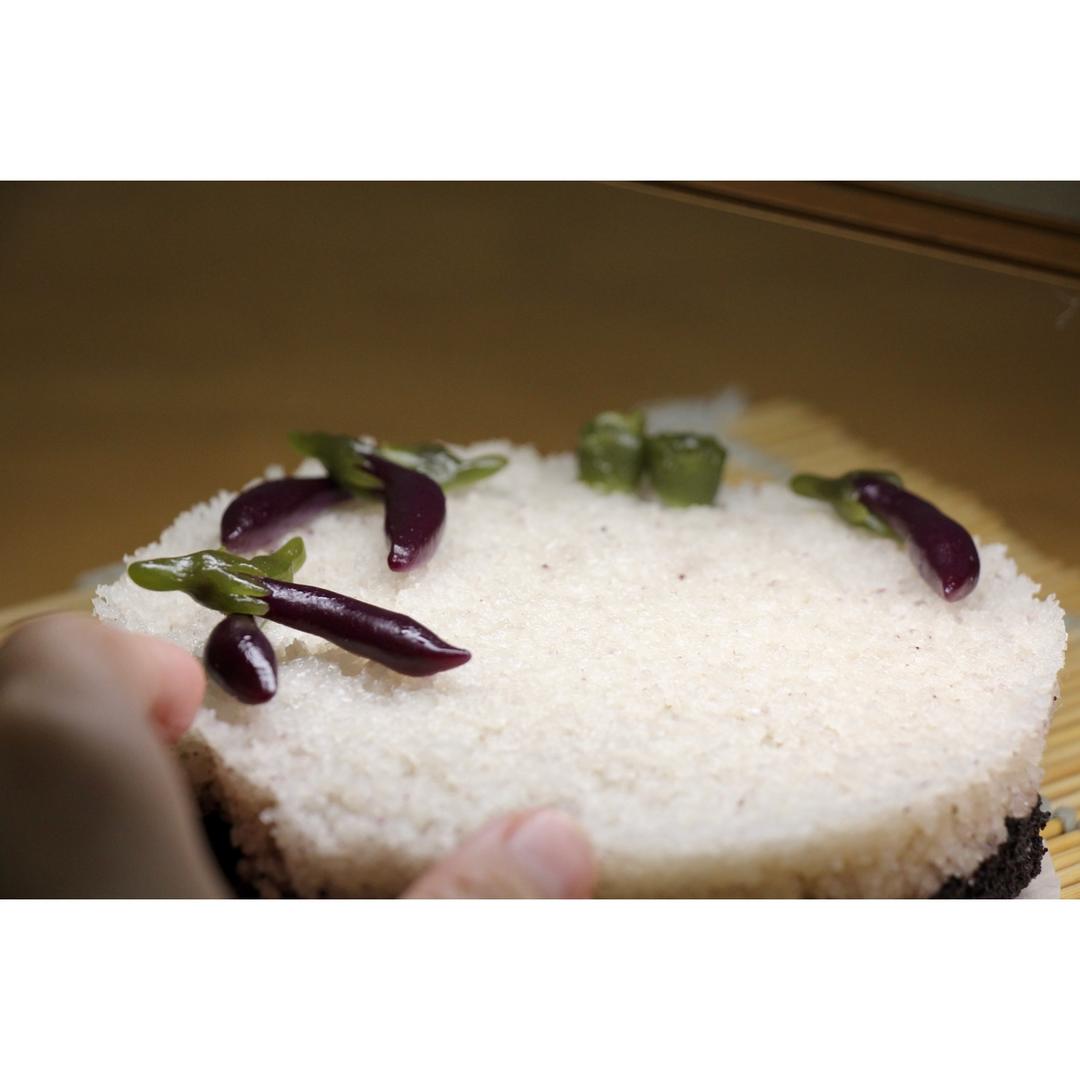 君蛤蜊-沙巴上海囡做的象形点心(五)船点茄子糯米团子