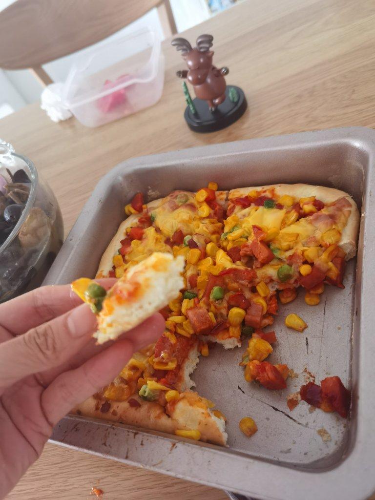 🍕单手披萨｜卡卡爸·教小白｜第一张披萨