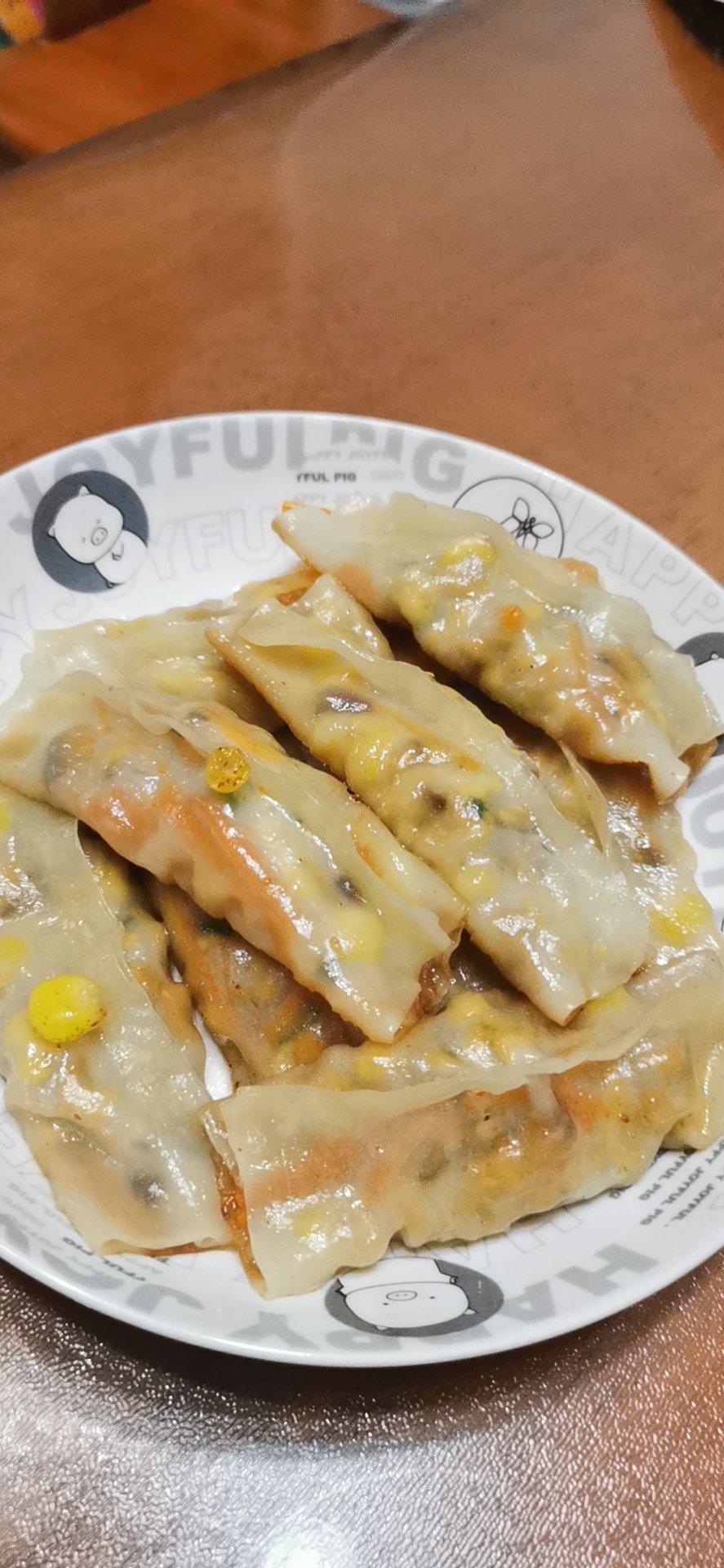 素三鲜锅贴
