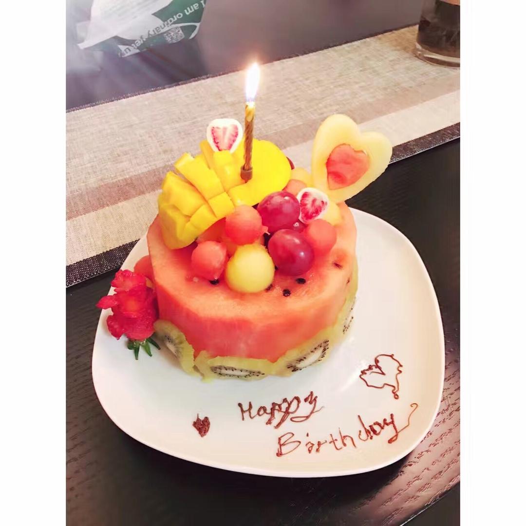 健康饮食纯水果生日蛋糕🎂的做法