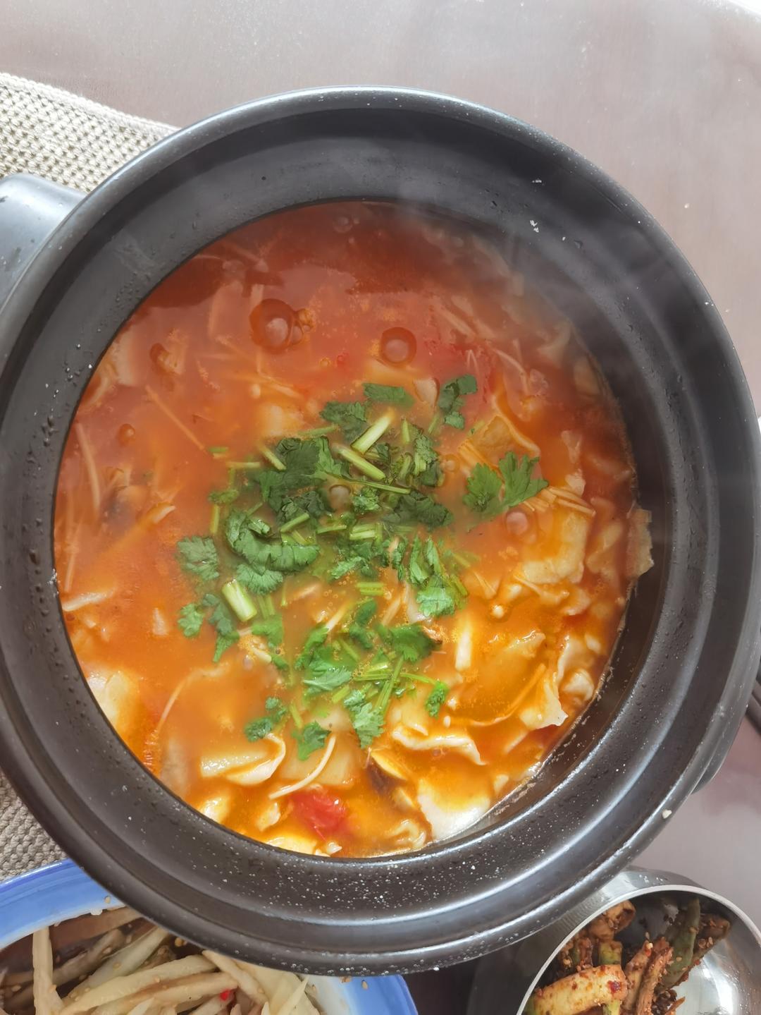 砂锅面片的做法