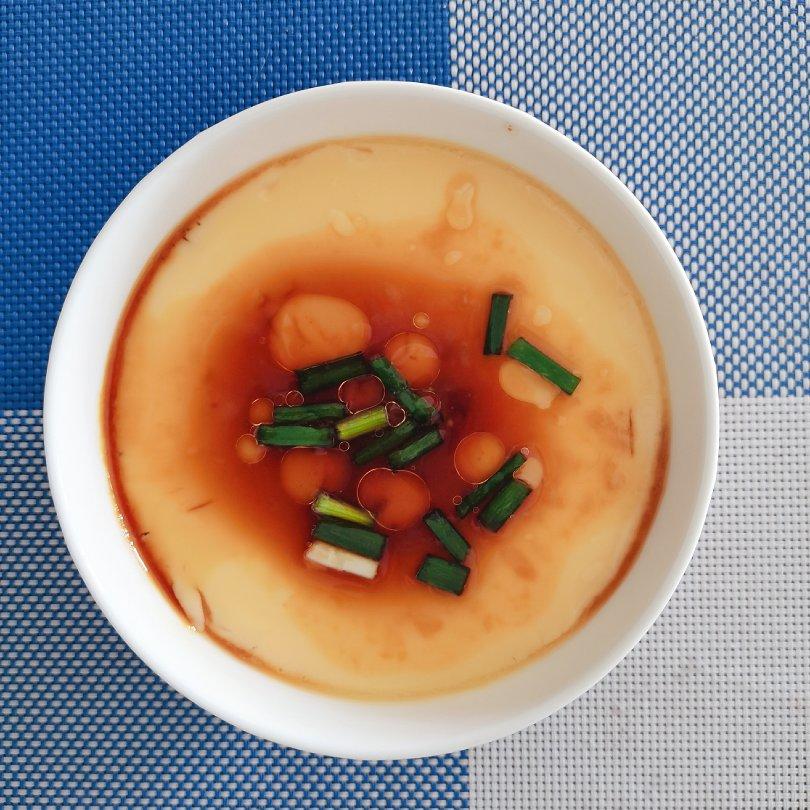 嫩滑水蒸蛋❗️简单几步就能做❗️❗️巨好吃～