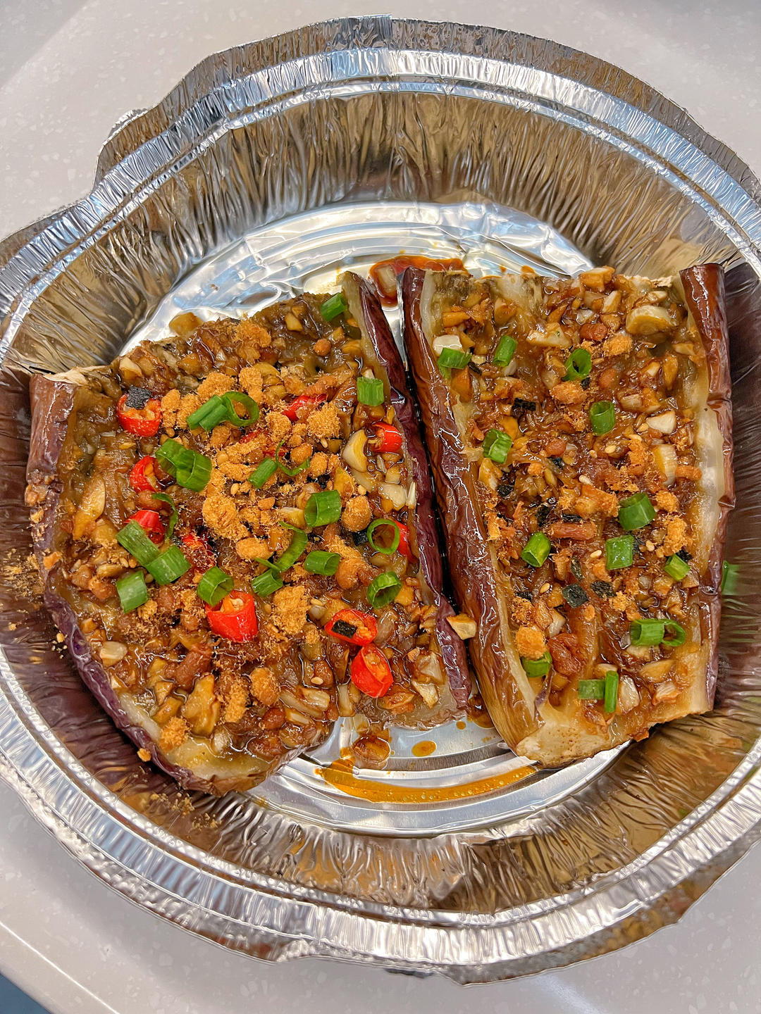 空气炸锅烤茄子