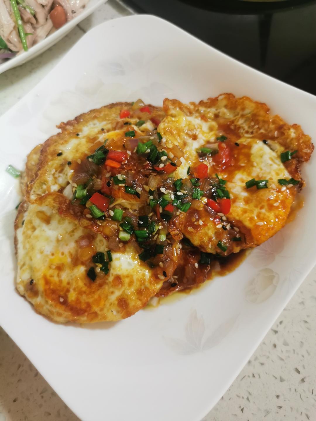 鸡蛋神仙吃法～给肉都不换的糖醋荷包蛋