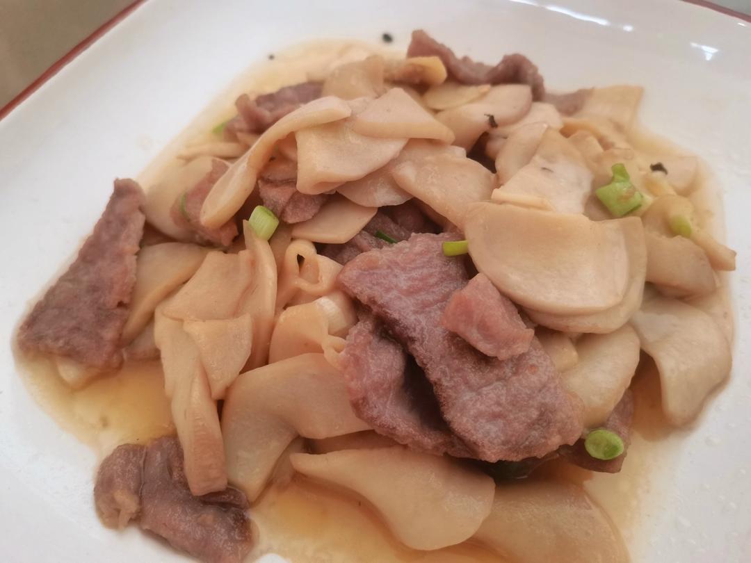 杏鲍菇炒肉片