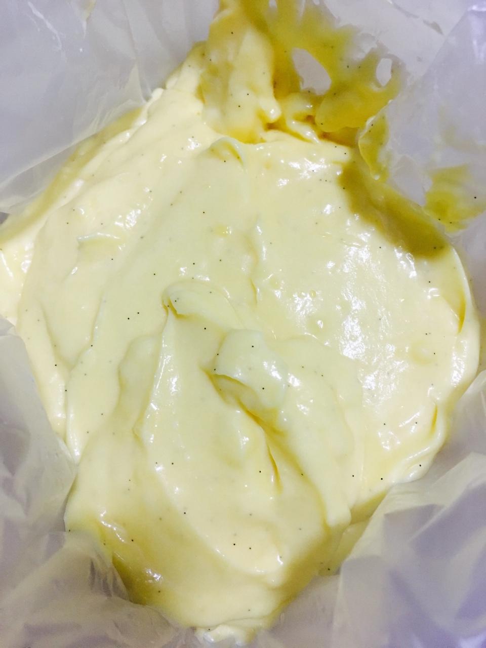 棉花菜做的香草卡仕达酱