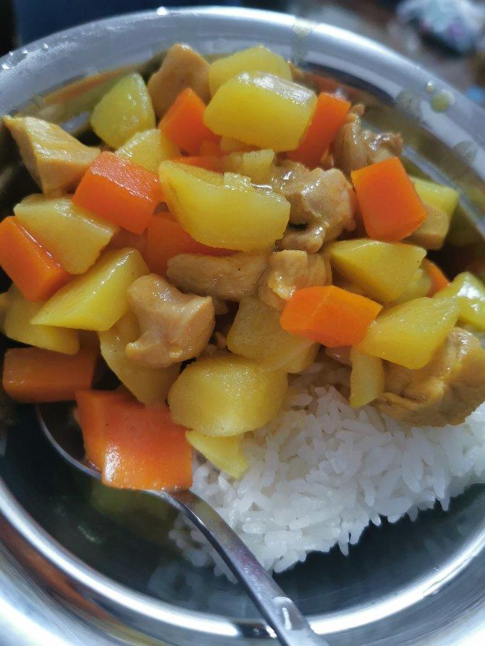 咖喱鸡（鸡胸肉版）