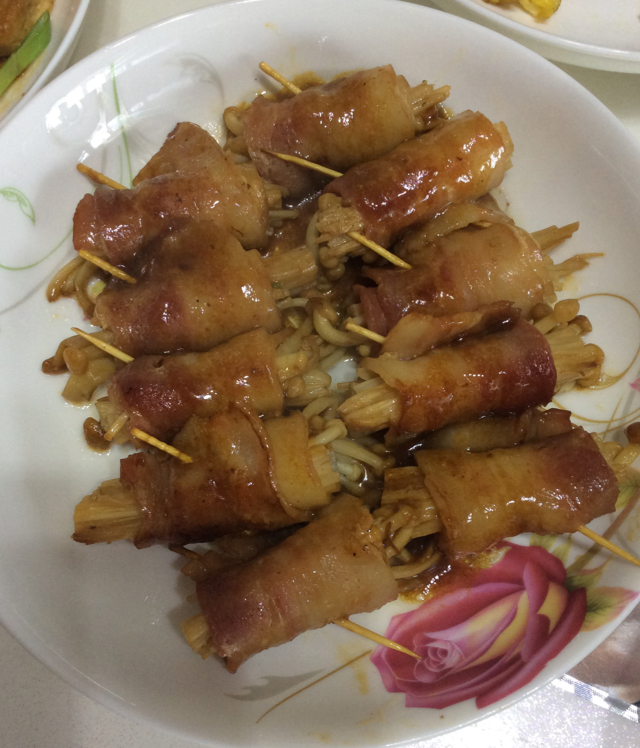 金针菇培根卷