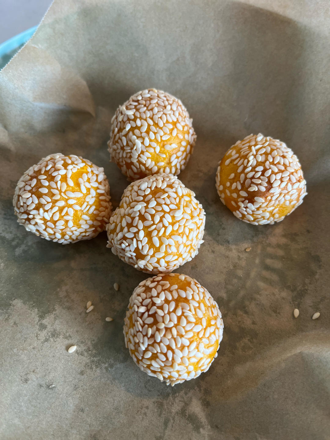 消耗🎃之糯米粉做南瓜芝麻球