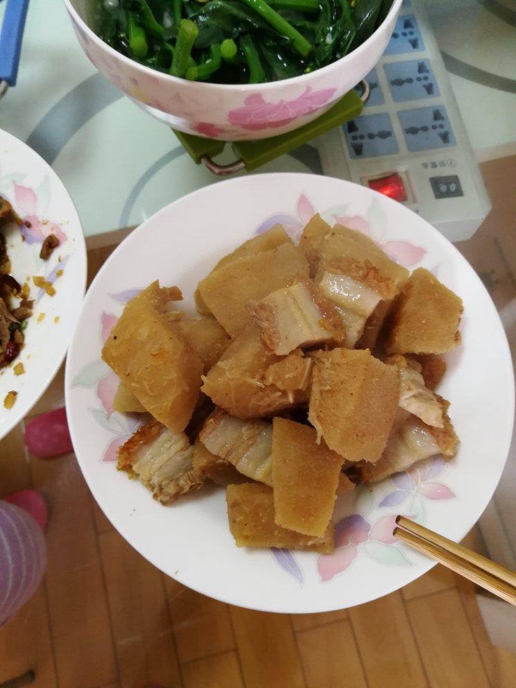 bigcup做的柚子皮焖烧肉