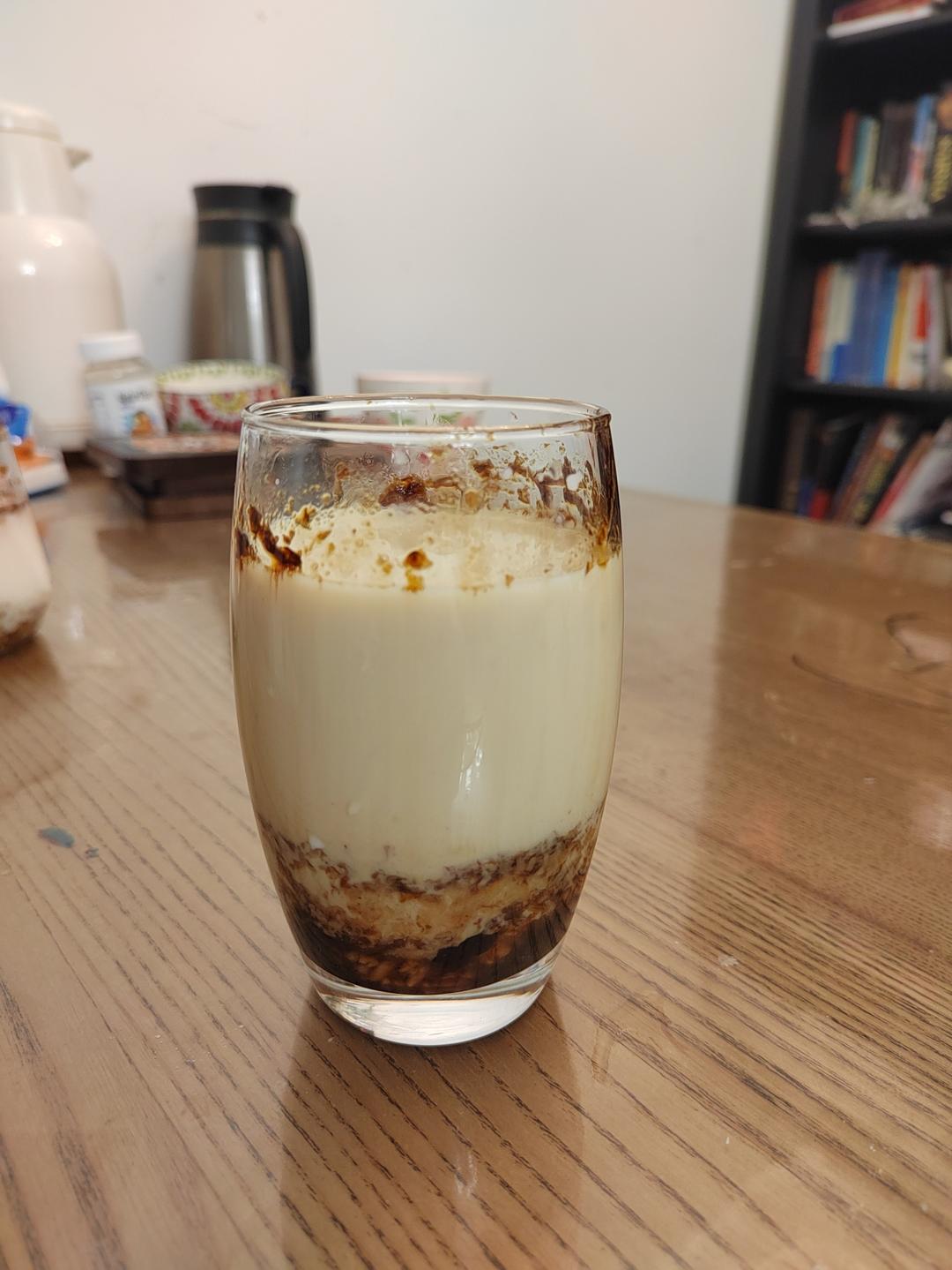 桂花酒酿冰奶🥛这个比例最好喝！