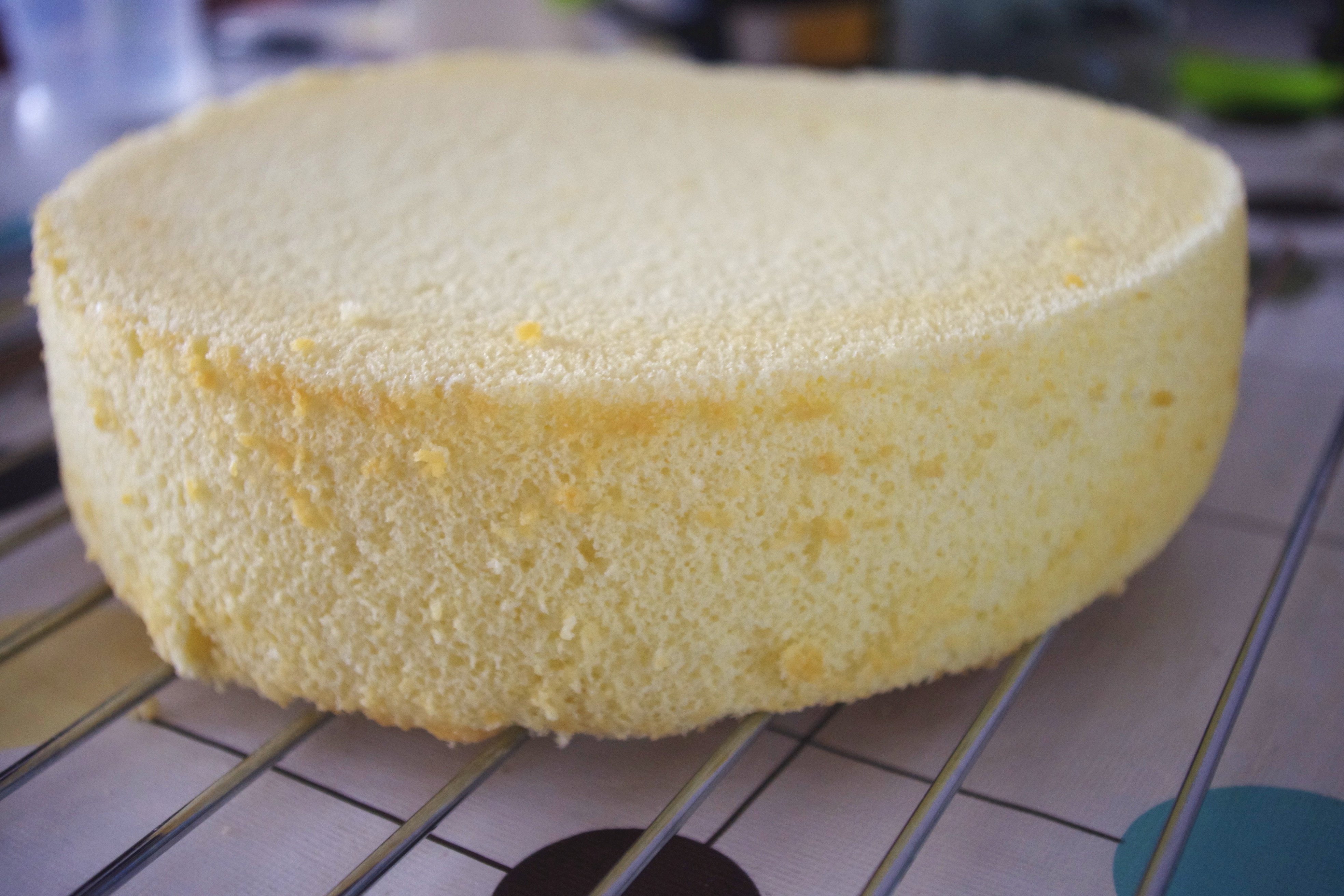 超简单完美戚风蛋糕（6寸2蛋）附打发、翻拌、脱模视频