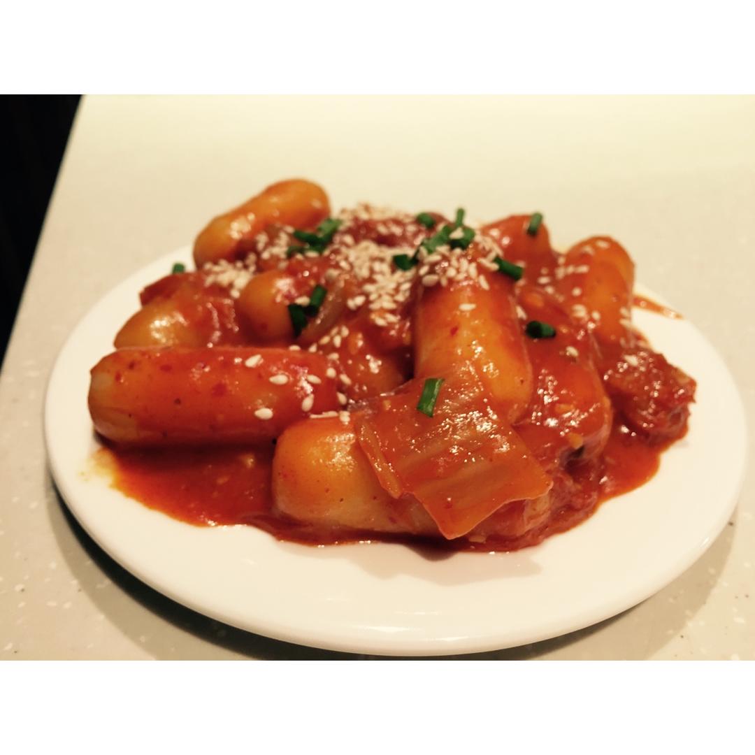 韩式辣炒年糕（or网红芝士套路之芝心年糕）