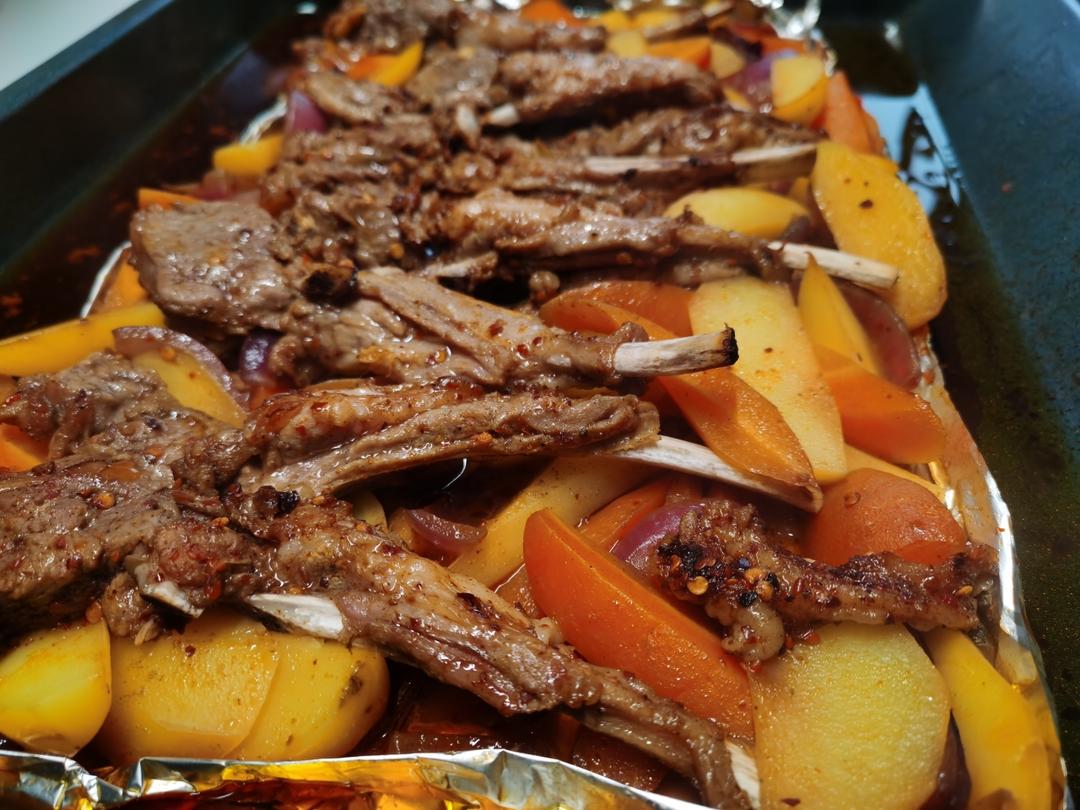 超好吃的烤羊排烤箱版