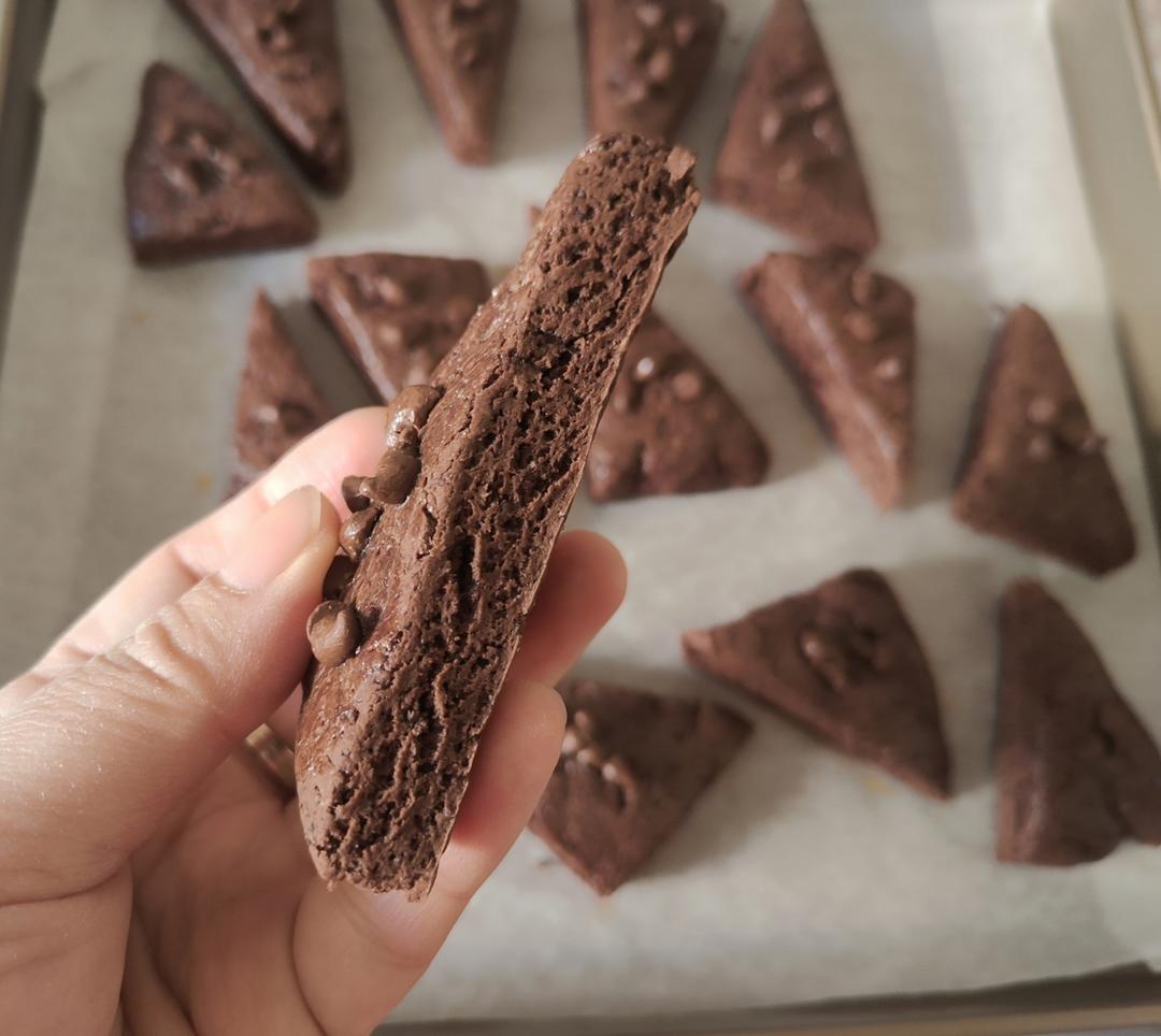 星巴克同款，新手0失败，简单不耗时，低糖低脂的可可司康饼