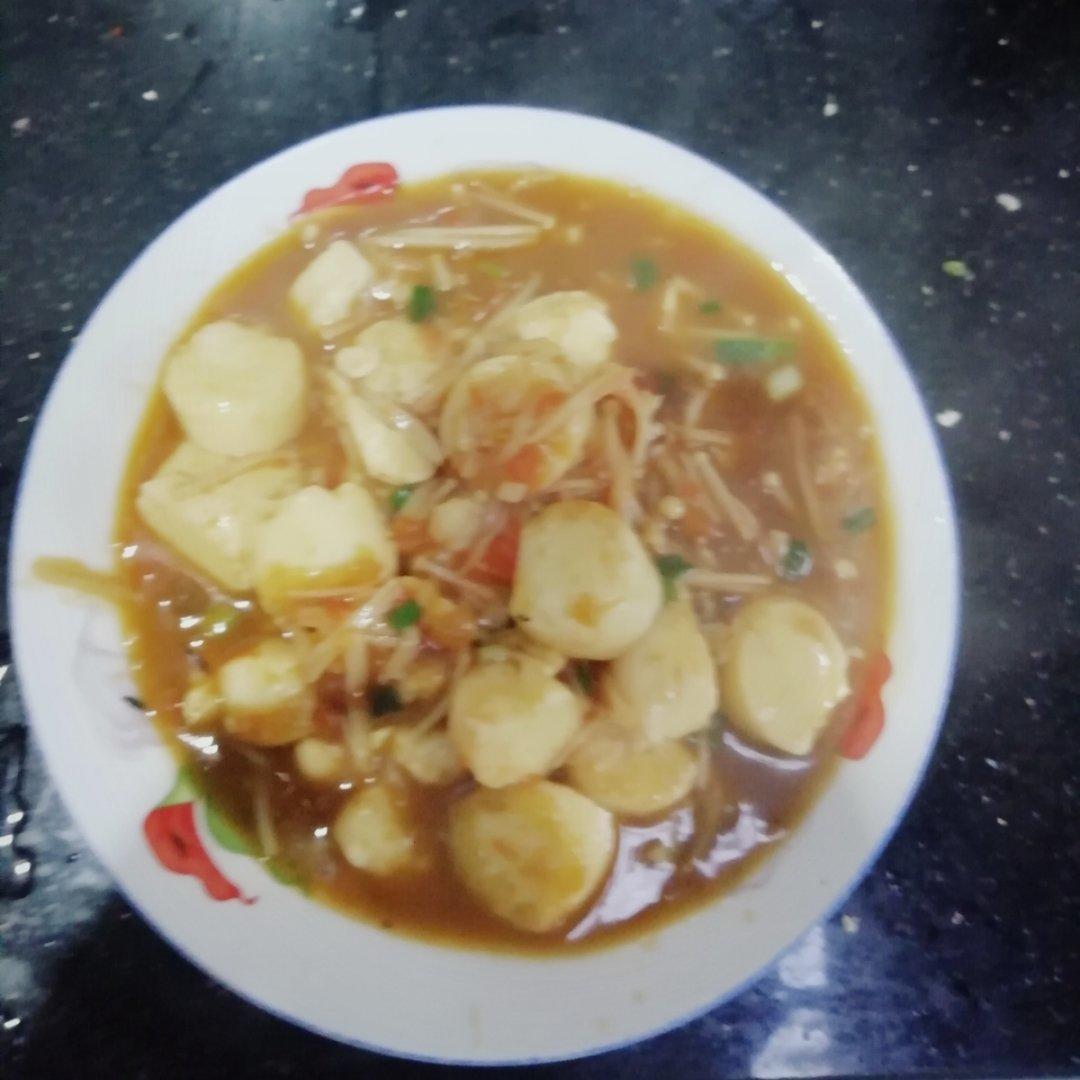 金针菇烧日本豆腐