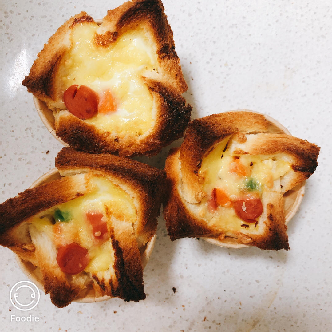 【披萨吐司杯】美味营养早餐