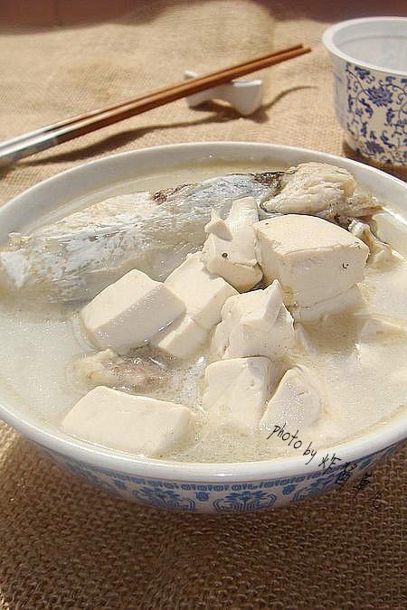 鱼鳔鱼头豆腐汤的做法