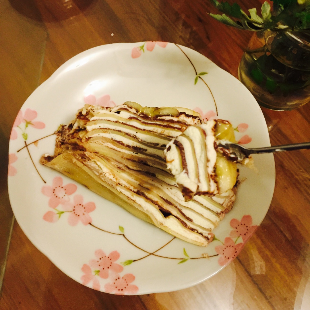 巧克力千层可丽饼