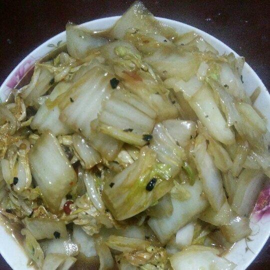 豆瓣酱炒白菜