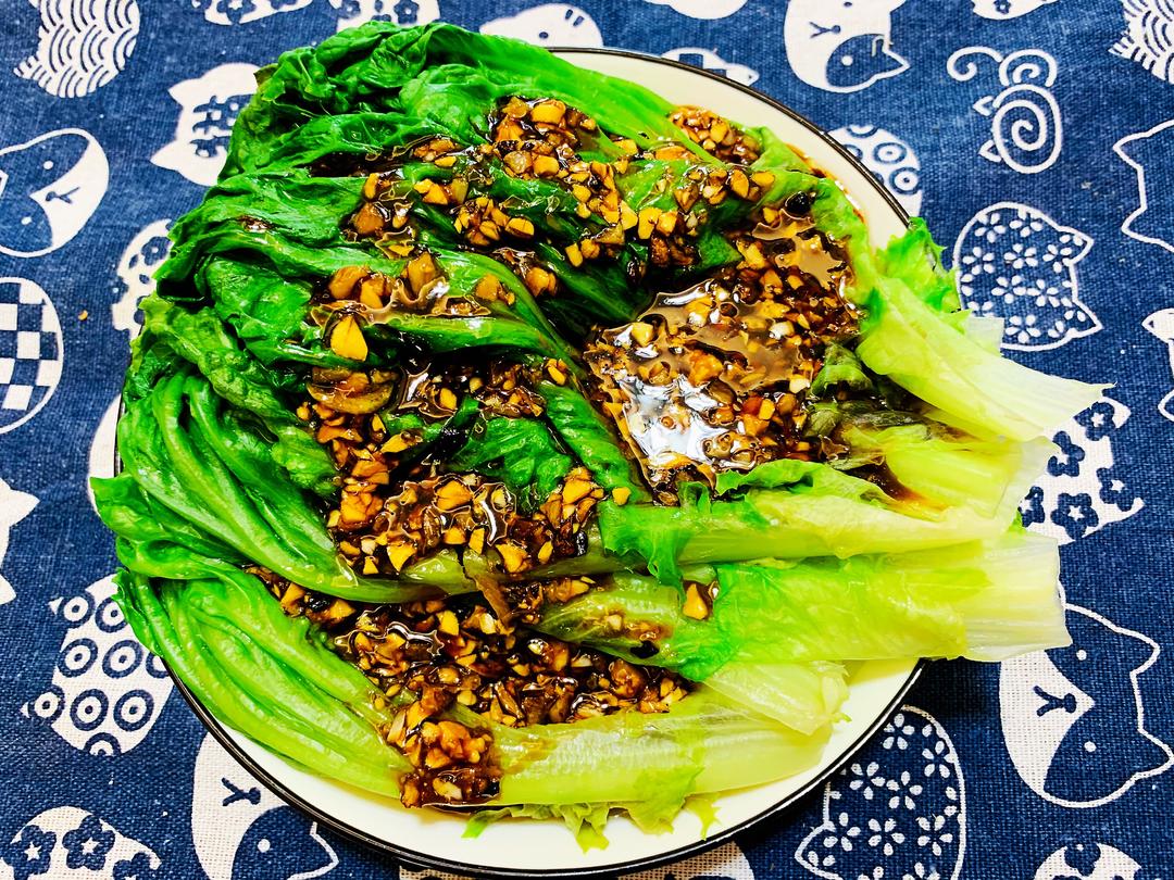 蒜蓉生菜——十分钟搞定低脂美味下饭菜