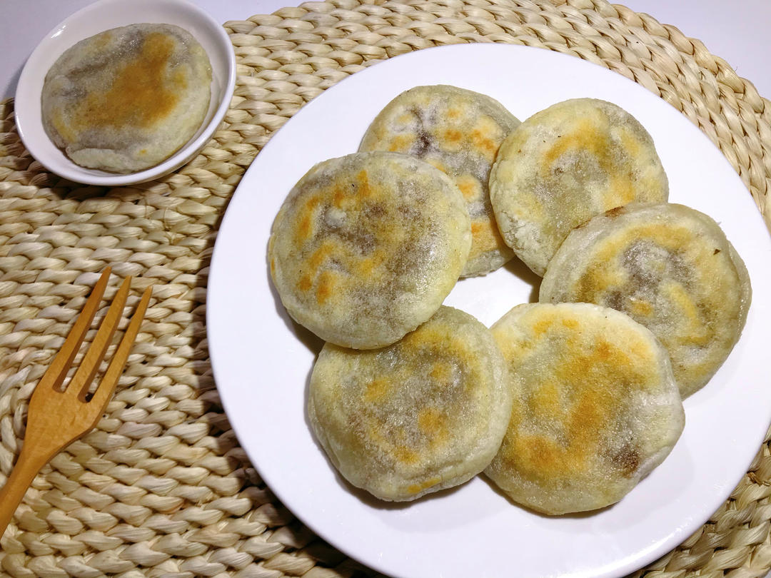 豆沙糥米饼的做法