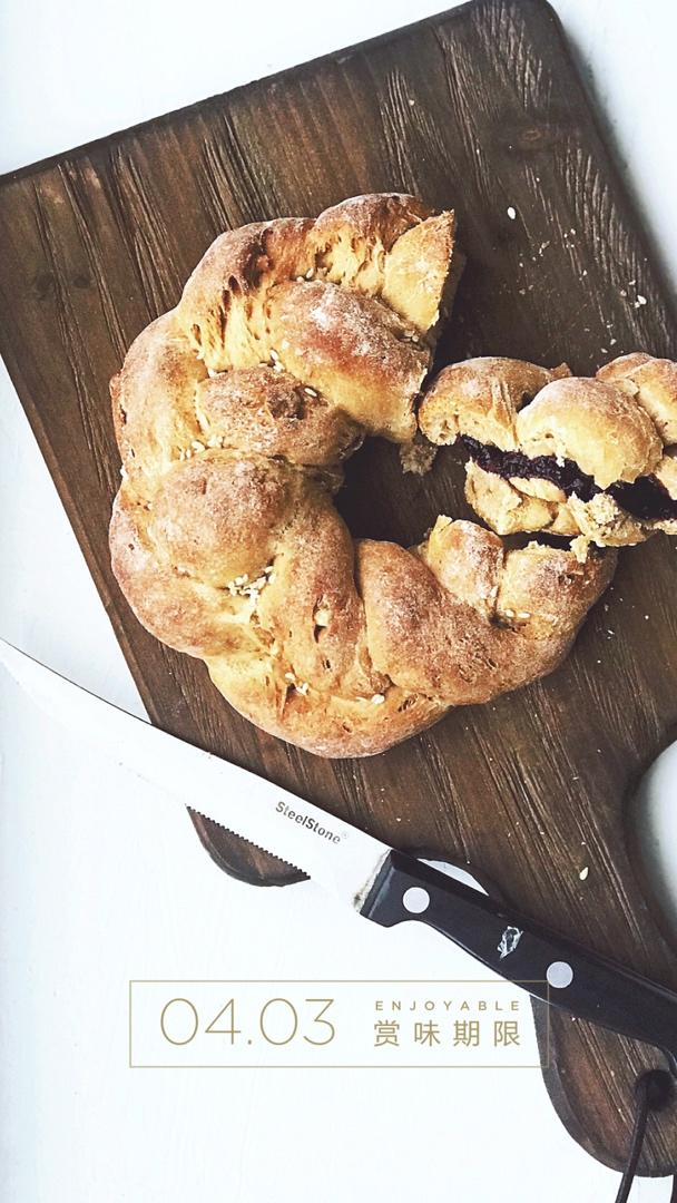 牛奶香蕉全麦面包 100%全麦 50%香蕉 无油