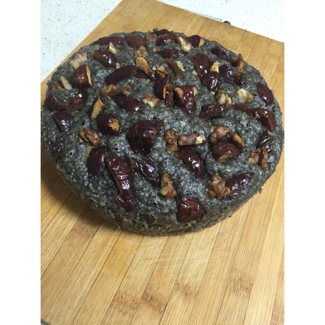 奶香黑芝麻发糕