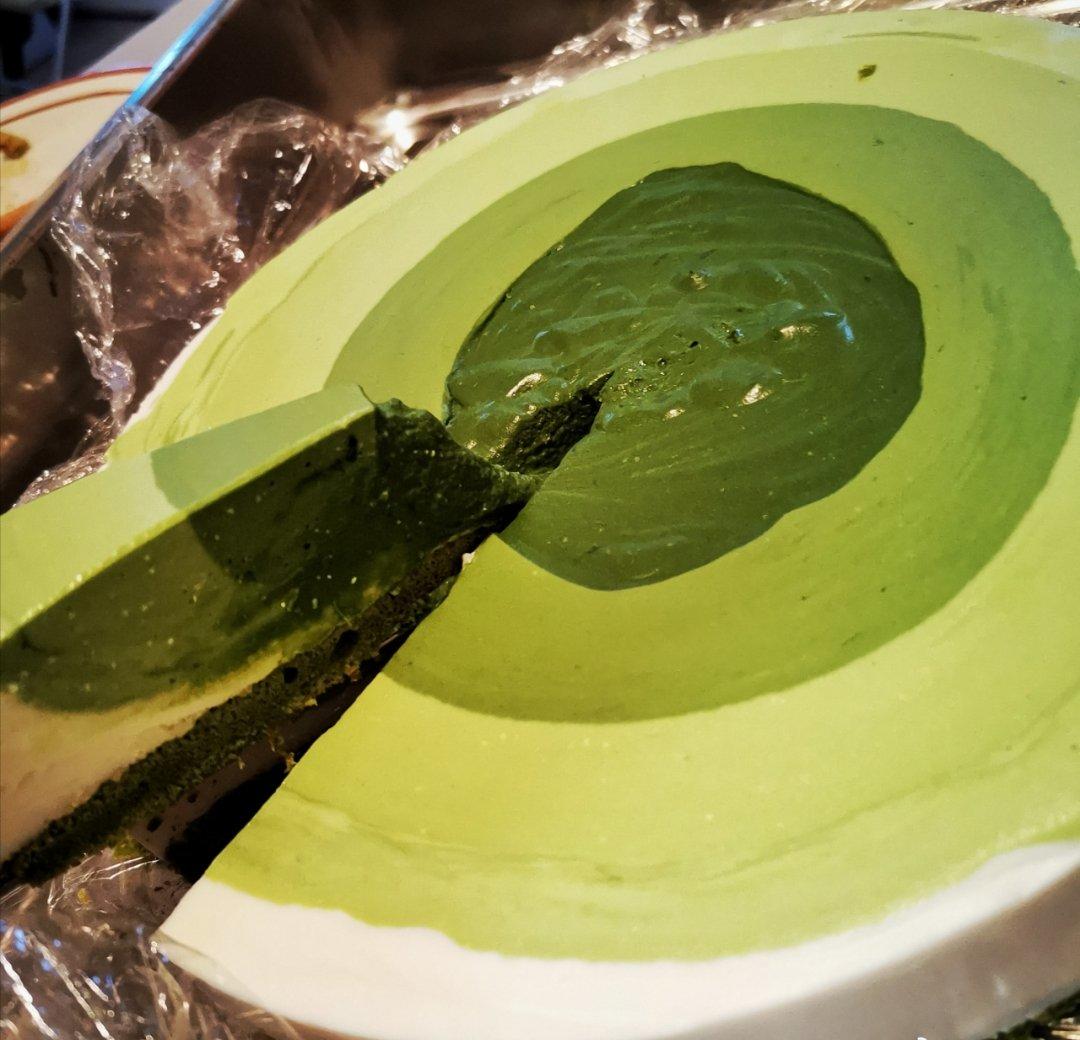 渐变抹茶慕斯蛋糕：我Amanda带着既美又作的抹茶甜点又来了！【曼食慢语】