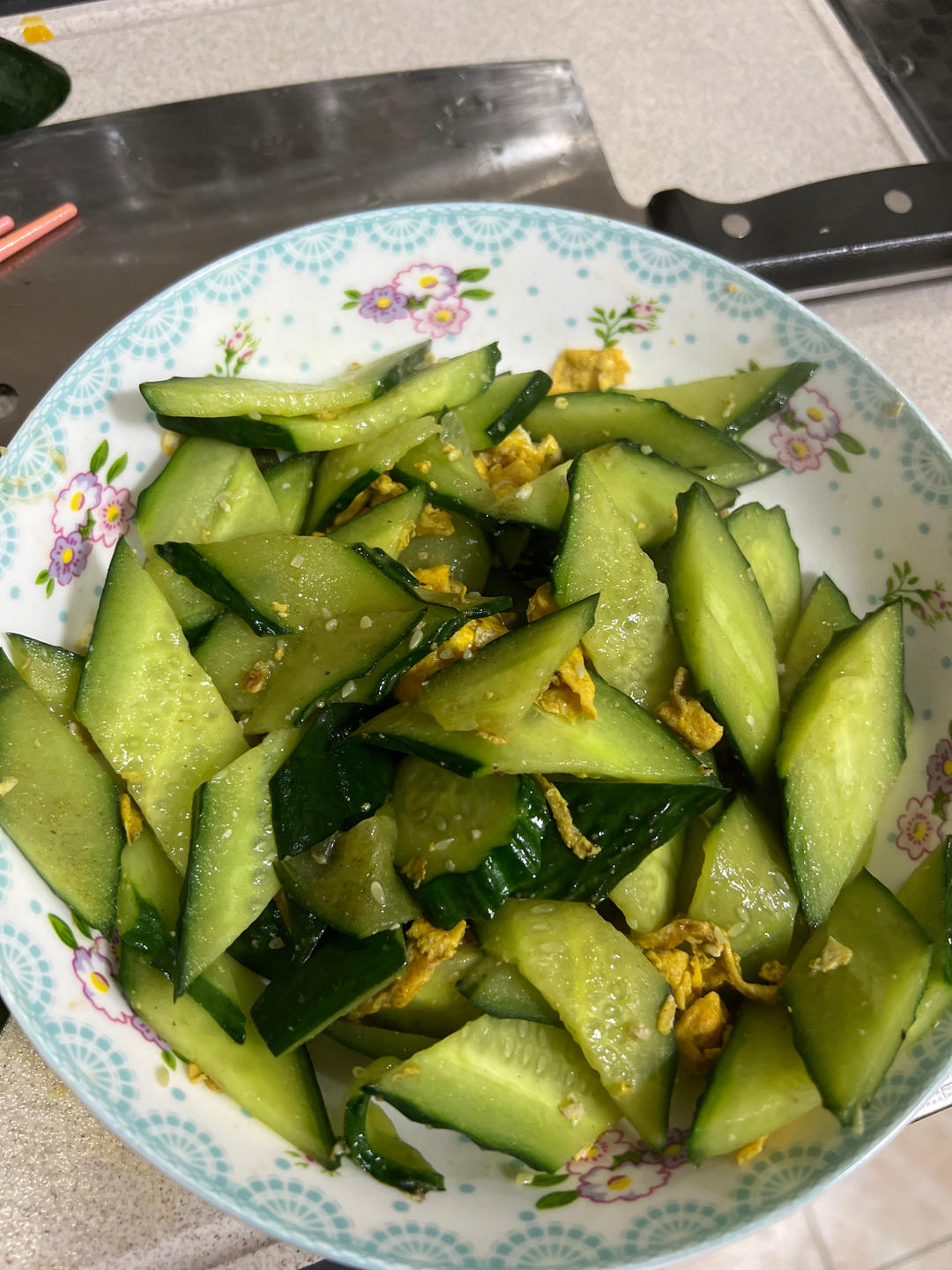 黄瓜炒鸡蛋 （青瓜炒鸡蛋）