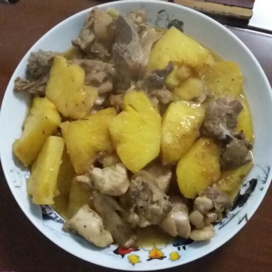 菠萝炒鸡