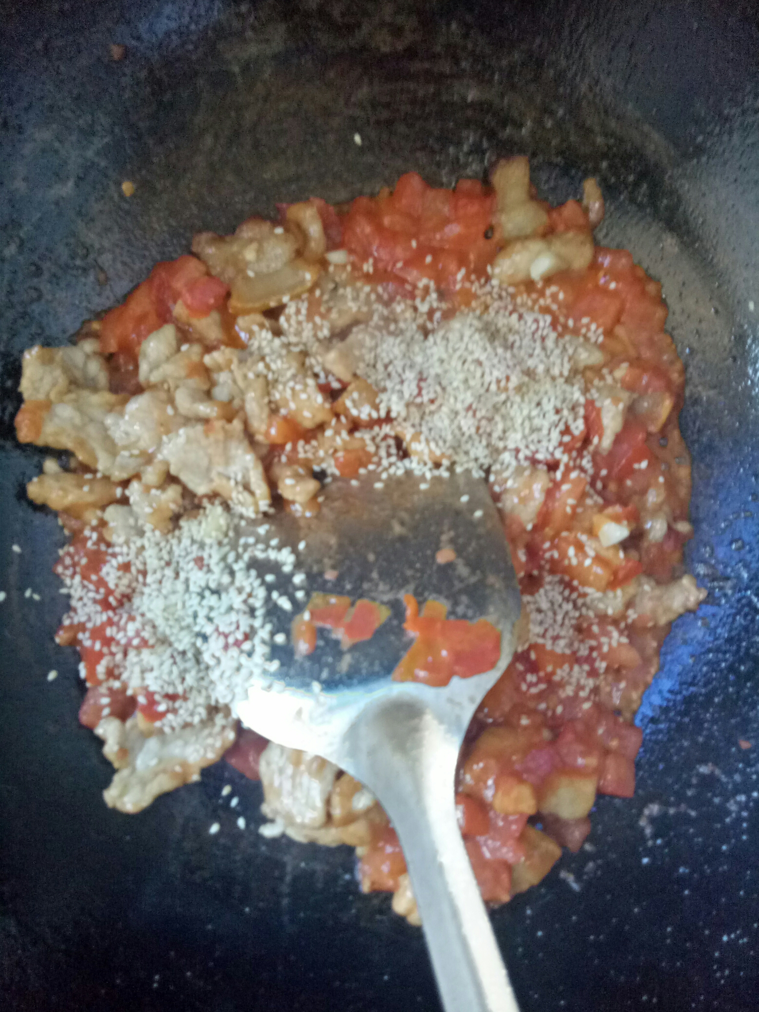 番茄肉片的做法 步骤11