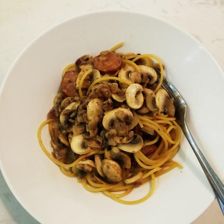 【食材包操作说明】培根蘑菇白酱意面