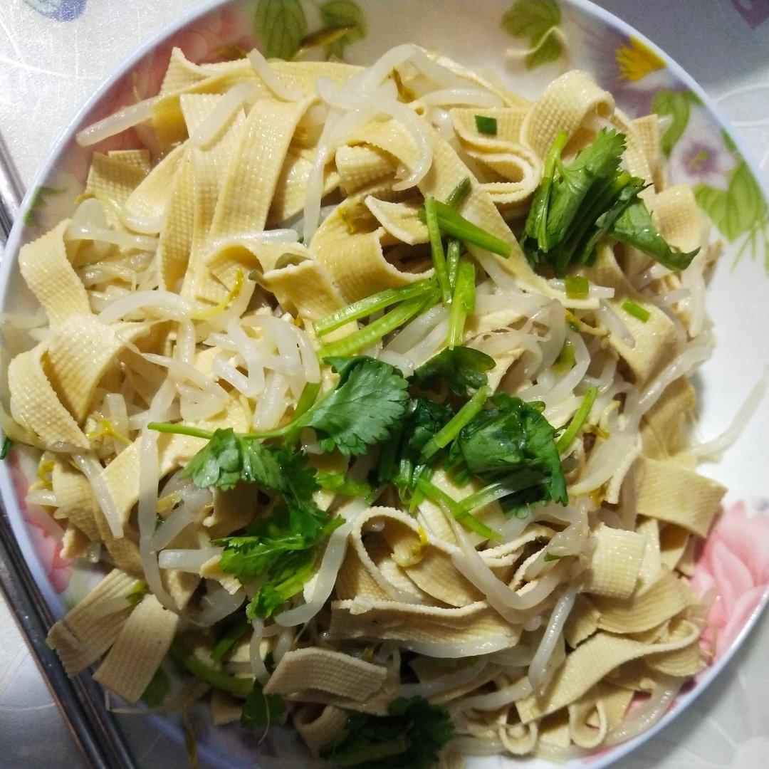 豆芽炒干豆腐